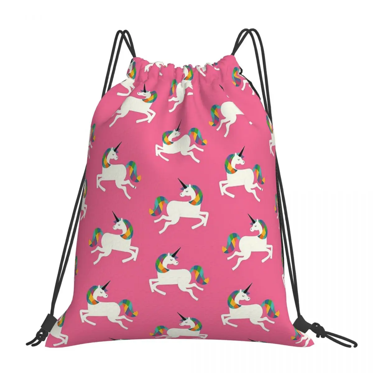 

To Be A Unicorn Backpacks Multi-function Portable Drawstring Bags Drawstring Bundle Pocket Sports Bag Book Bags For Students