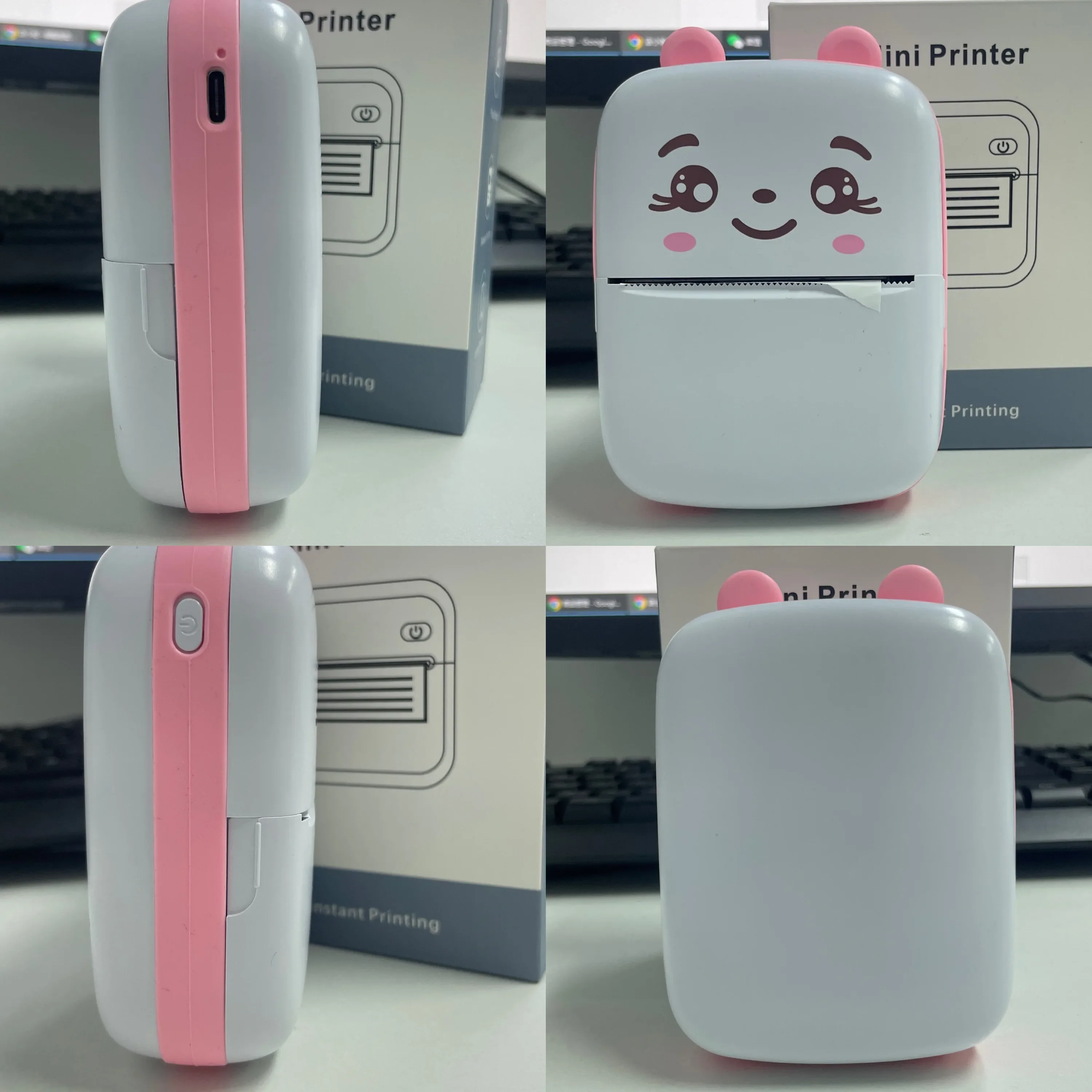 Мини-принтер LISM Bluetooth беспроводной мини-фотопринтер A8 принтер для этикеток