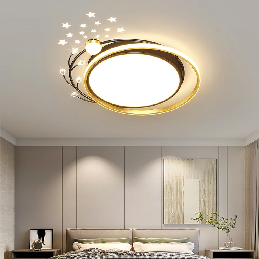 

NEO Gleam Black/White modern led Ceiling lights for Living Bedroom decoration AC110-220V starry sky Ceiling lamp led lighting