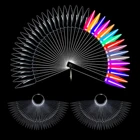 Накладные ногти для ногтей, цветной лак для ногтей, палитра для практики, демонстрация, шпильки, образцы для ногтей, палочки