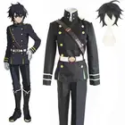 Аниме сераф из конца косплей Owari no Seraph Yuichiro Hyakuya костюмы одежда Топ Брюки Пояс парик военная модель