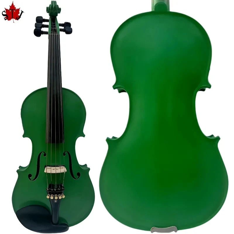 

Handmade Maple wood green 5 strings Electric Acoustic 4/4 Violin Fiddle Advance sound,clear and huge sound
