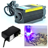 focusable 405nm 300mw violet blue laser diode dotlinecross module marking engraver with 12v adapter