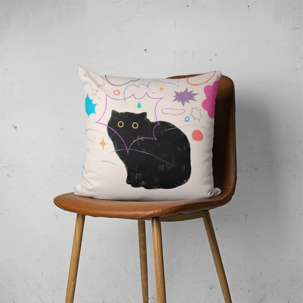 

FROG PILLOW 073 Customizable Bedroom Bed Sofa Hotel Car Lumbar Pillow Fashion Decorative Cover