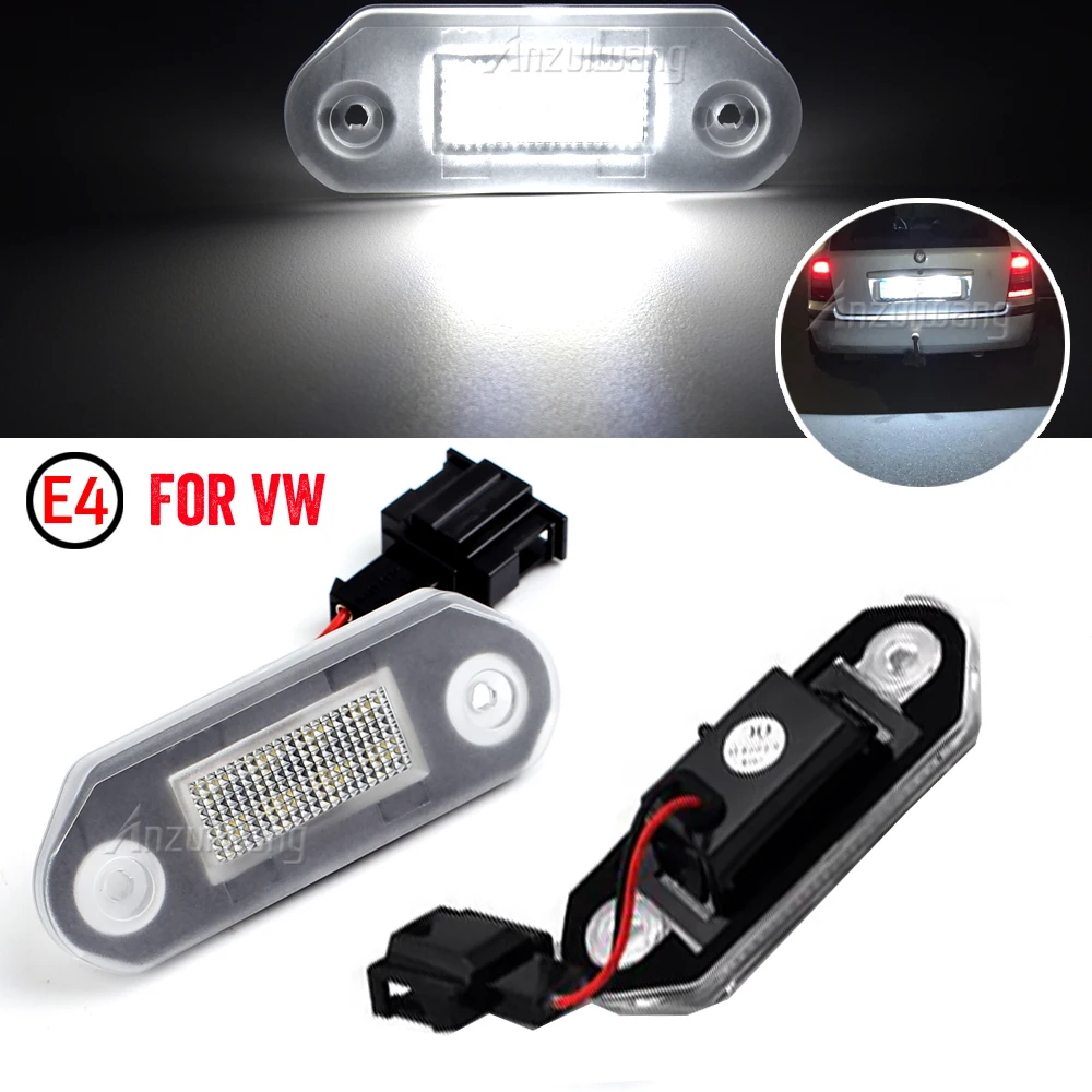 Фото 2 шт. светодиодных фонаря подсветки номерного знака для VW Golf 3 1H5 Variant Jetta 3 Vento A3 Gol 2 3 G2 G3 Skoda Octavia I 1U 1H5943119 №3