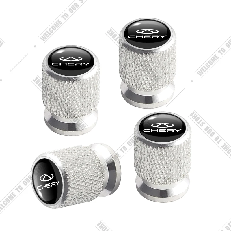 

Автомобильный алюминиевый чехол с ЧПУ для Chery Auto Jaecoo Omoda Arrizo Jetour Tiggo 3 5 7 8 Pro, эмблема, 4 шт., крышки штока воздушного порта для шин