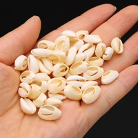 100g natural shell conch beads white oval cowry cowrie tribal loose spacer beads for jewelry making bracelet crafts accessories