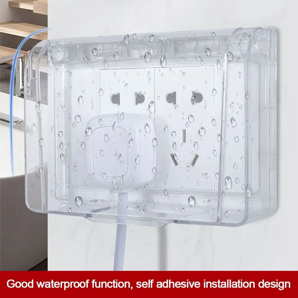 Настенная Защитная крышка переключателя самоклеящаяся пластиковая розетка 86