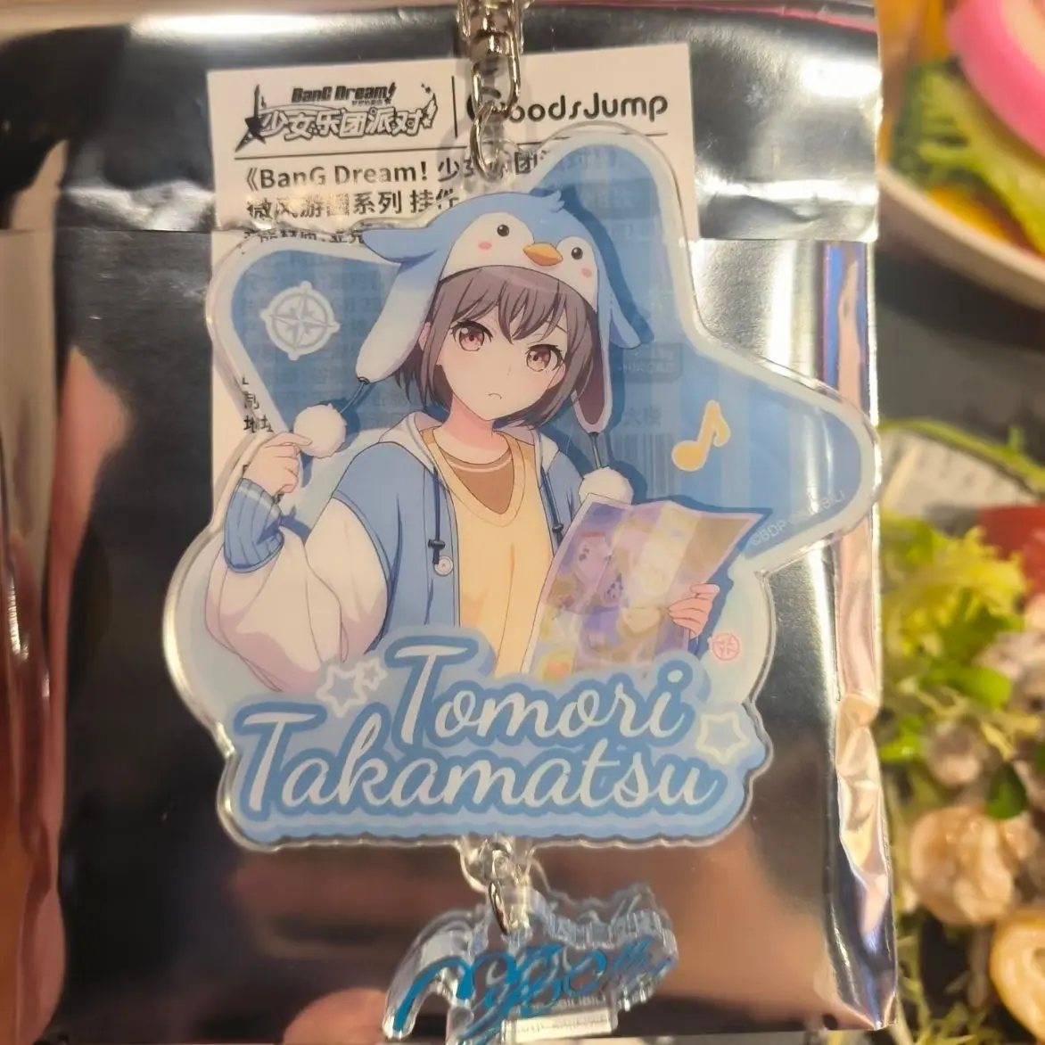 Фото BanG Dream! Брелоки для женщин, аксессуары для сумок, брелоки Takamatsu Tomori, ювелирные изделия, подарки для фанатов №1