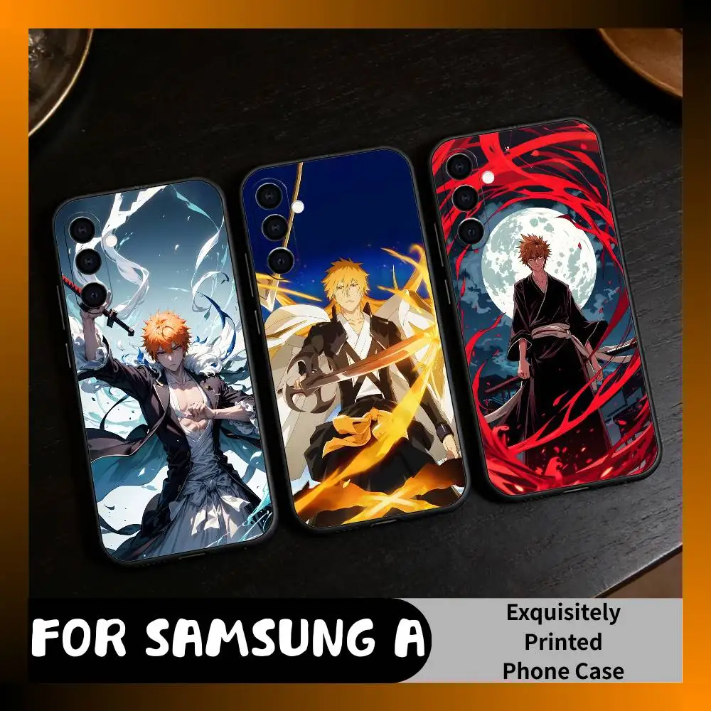 Фото Чехол для телефона 2022 I-Ichigo Bleach-TYBW для Samsung Galaxy A73, A72, A71, A70, A52, A51, другие модели, мягкий черный чехол №1