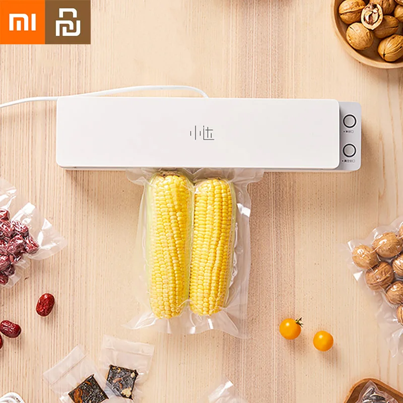 

New Xiaomi Youpin Xiaoda Vacuum Sealing Machine 220V Automatic Household Food Vacuum Sealer Packing Machine Food Sealing Storage