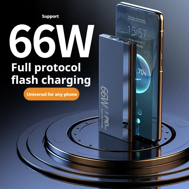 Фото Портативный внешний аккумулятор VIVO 500000 мАч с большой емкостью, сверхбыстрой зарядкой и LED-дисплеем для iPhone и Samsung №2