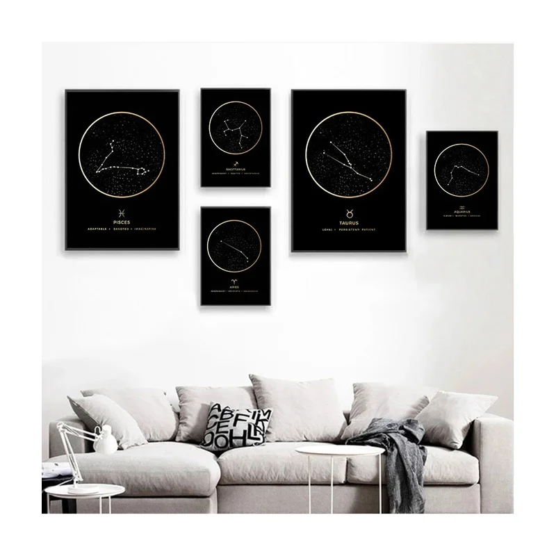 

Room Decor Painting Constellation Fashion Canvas Painting Wall Art Posters Kid Room Prints Nordic Living Room Decor Home Decor