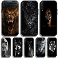 lion eagle dog tiger cat wolf phone case for huawei honor 9x 8x 7x pro for honor 10x lite case carcasa tpu back black