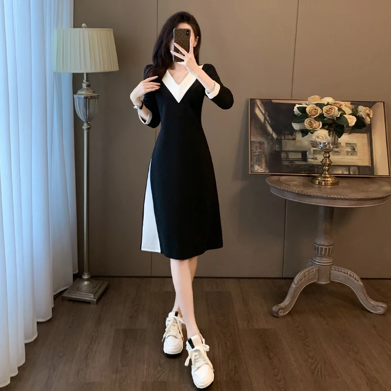 

autumn and winter elegant and pretty women's dresses Female Woman clothing for women 2023 luxury New Arrivals Long Sleeve