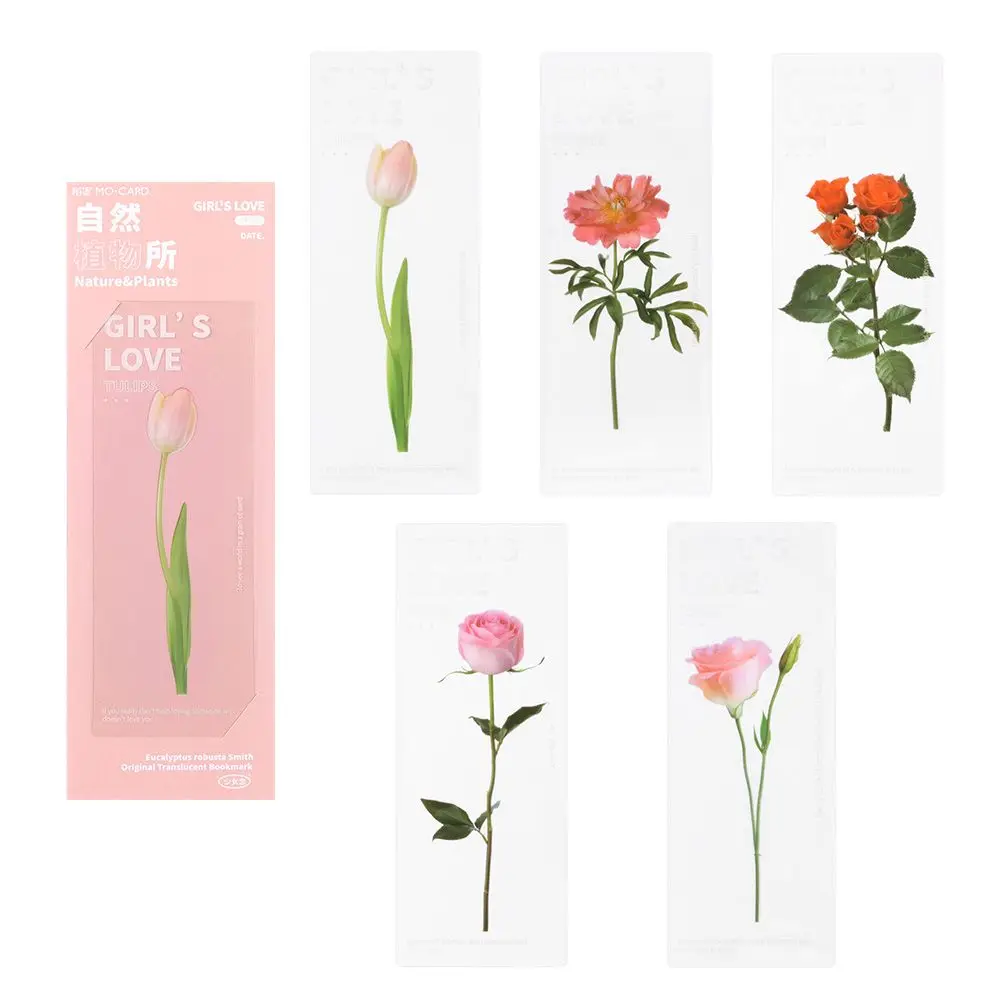 

Закладки для книг из пластика Nature Plants