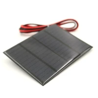 solar cell 12v 125ma 1 5w mini solar system diy for battery cell phone charge polycrystalline solar panel with 100cm extend wire