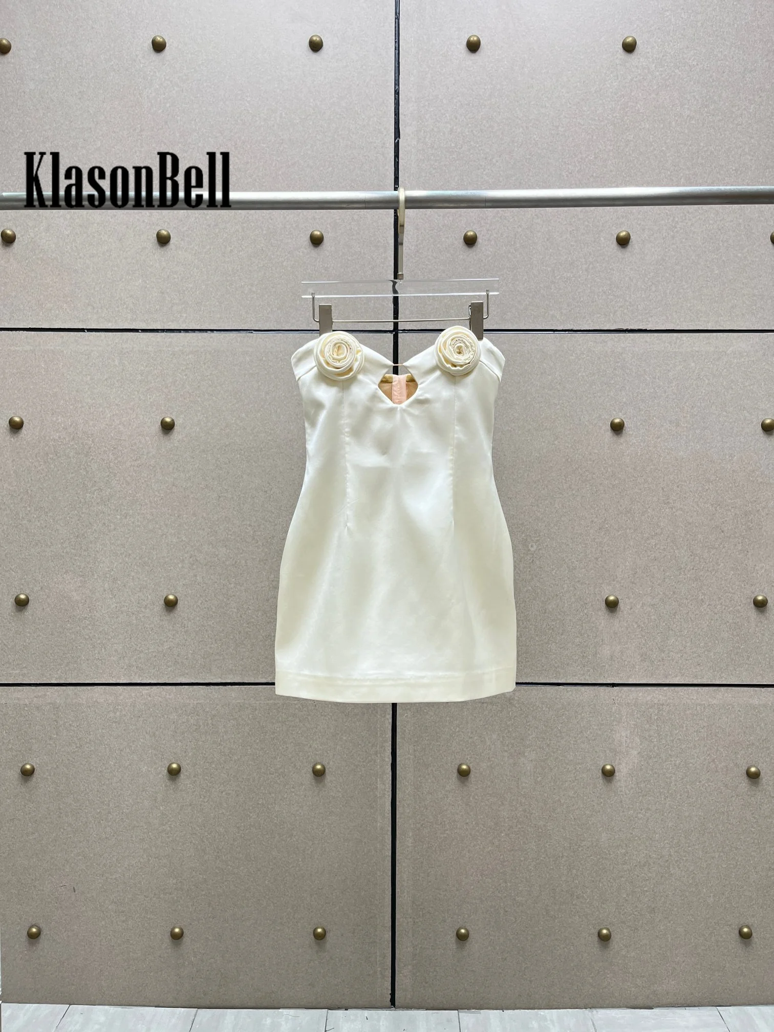 11.22 KlasonBell шикарное вечернее платье без бретелек с цветочным дизайном