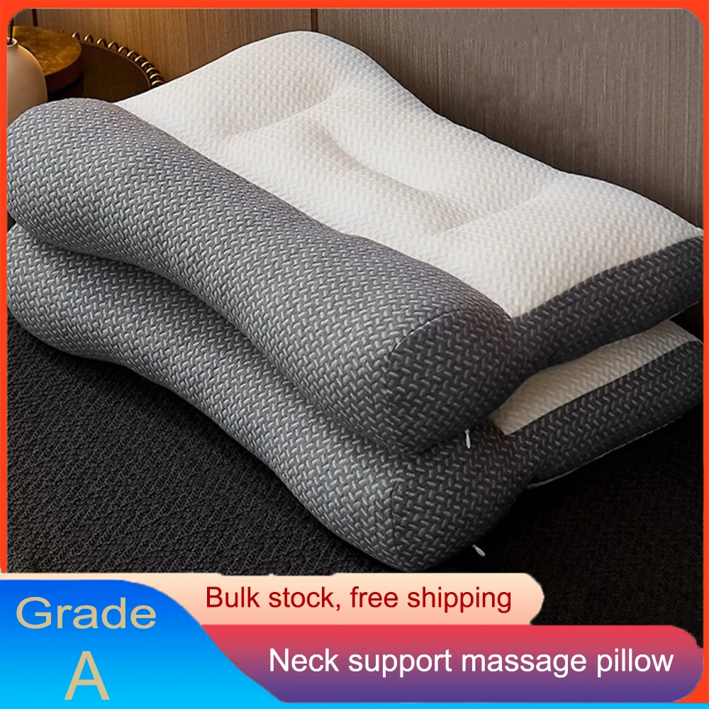 

Orthopedic Pillows Neck Sleeping Travel Massage Core Dakimakura Memory Foam Adult Home Cervical Protect Household Soybean Fiber