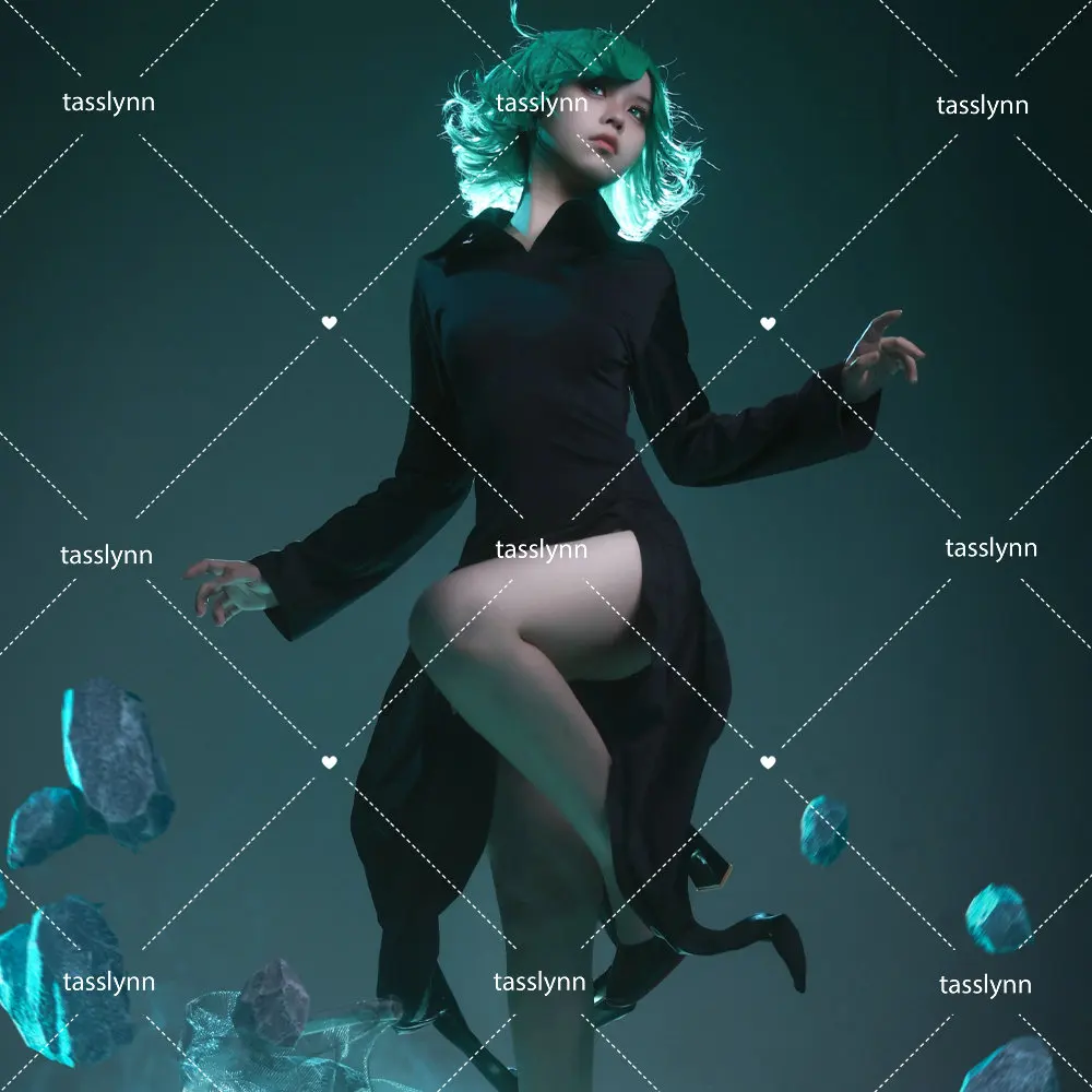 

Anime ONE PUNCH MAN ONE PUNCH-MAN Tatsumaki Cosplay Costume Zentai Jumpsuit Tatsumaki Dress Full Set Suit