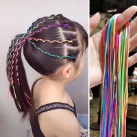 net red xiaoxigua yunnan colorful gradient tide braid dirty braid hair rope national style hip hop childrens ribbon color rope