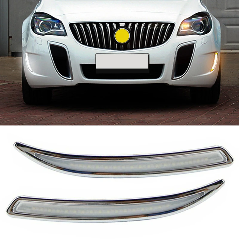 

Светодиодный дневный ходовой светильник DRL, противотуманный светильник с сигналом поворота, пригодный для Buick Regal GS Opel Insignia OPC 2008-2013 2014 2015-2017