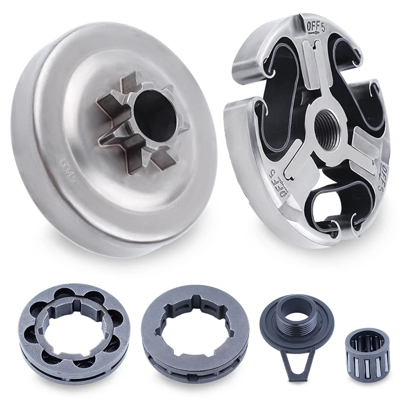 

3/8Inch Clutch Drum Rim Sprocket Worm Gear Cage Bearing Kit For HUSQVARNA 365 371 372 372XP 362 Chainsaw Parts