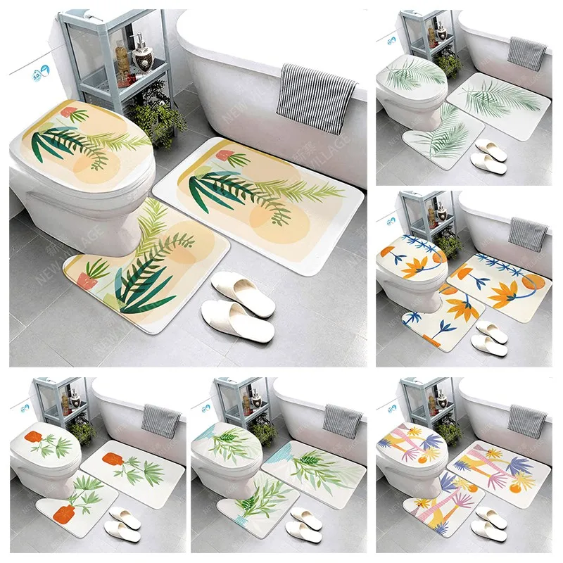 

Противоскользящий Коврик для ванны, коврик для ванной комнаты, коврик для душа, декоративный Впитывающий Коврик для ног, вход в ванну, коври...