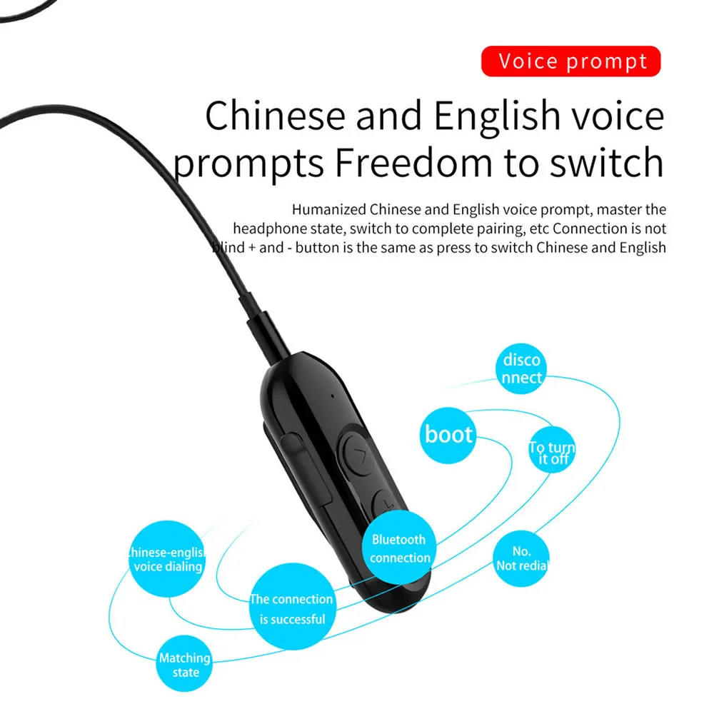 Bluetooth-гарнитура с зажимом и микрофоном