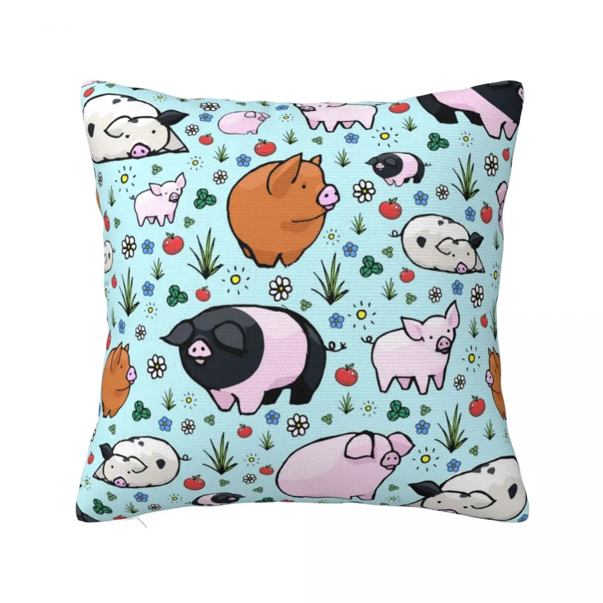 

Cute Pigs Colorful Pillowcase Printing Polyester Cushion Cover Decorations animal nature funny Pillow Case Cover Home 40X40cm