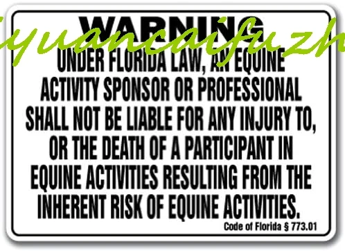 Знак лошади Флориды предупреждение о лиходе статуя лошадь ферма сарай