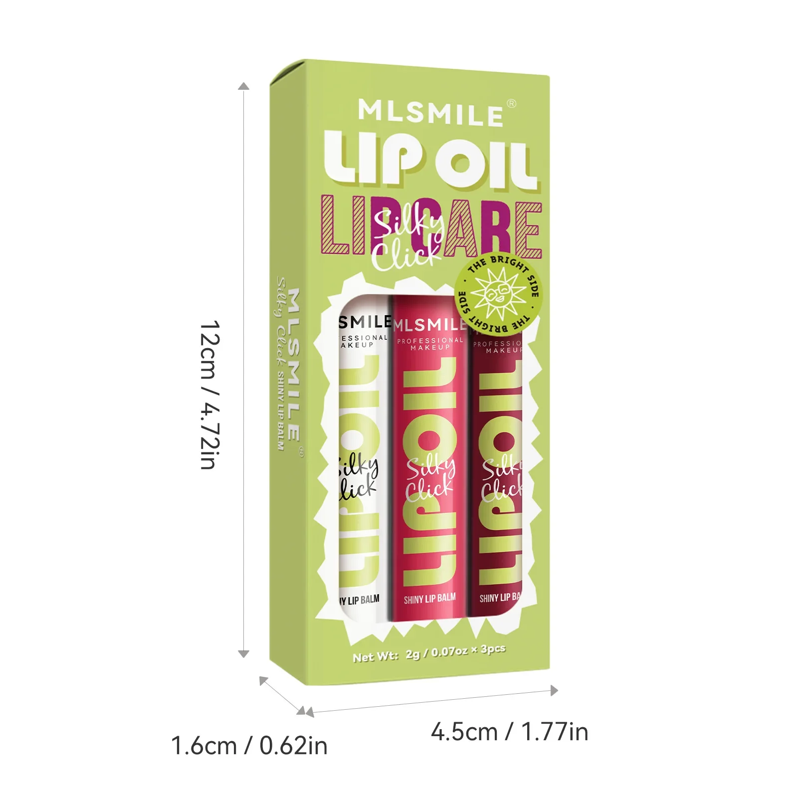 3 шт./коробка зеркальный блеск для губ