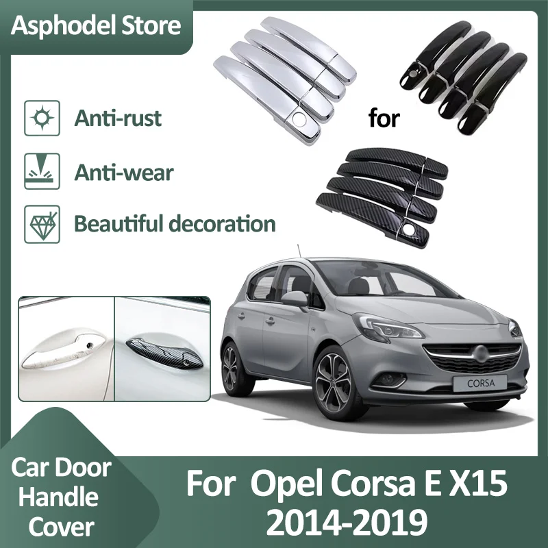 Накладка на дверную ручку автомобиля для Opel Corsa E X15 2014 2015 2016 2017 2018 2019 внешняя