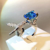 genuine 925 sterling silver wedding bands sapphire ring for women fine anillos de silver 925 jewelry blue origin sapphire anel