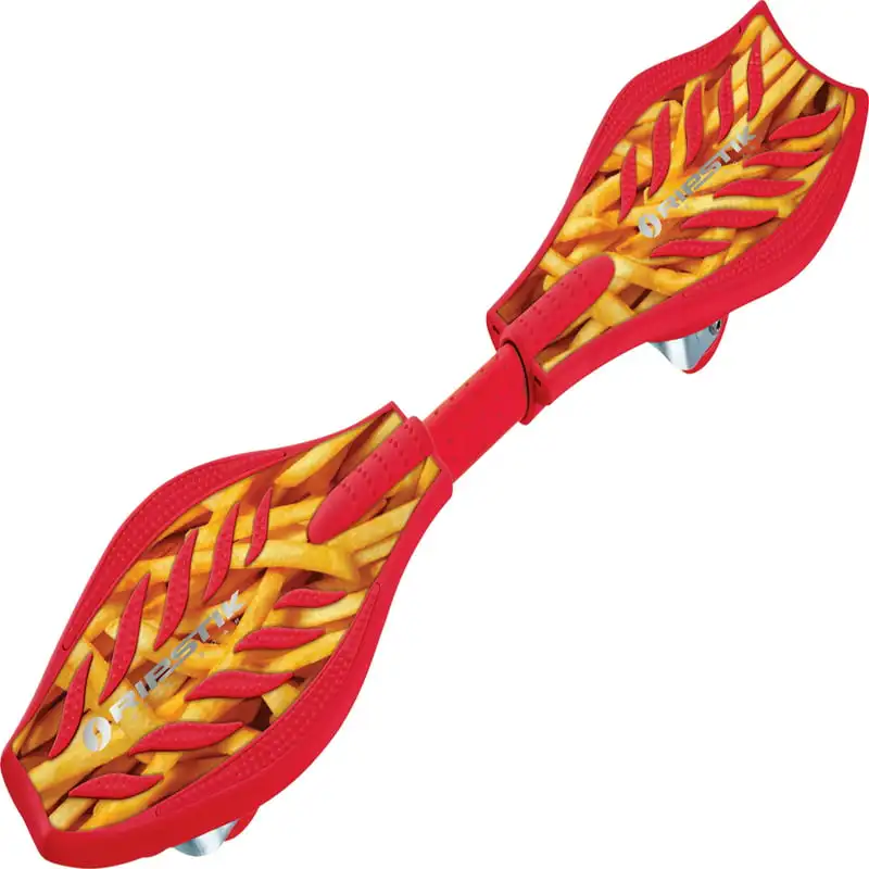 

Caster Board Special Edition - Fries/Red 2 Wheel Pivoting Skateboard with 76 mm 360 - Degree Casters, for , Teens, and Adults, U