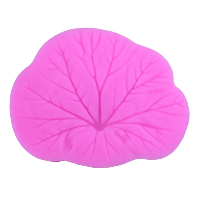 Силиконовая форма с рисунком листьев лотоса гипсовая капельная для отжима глины