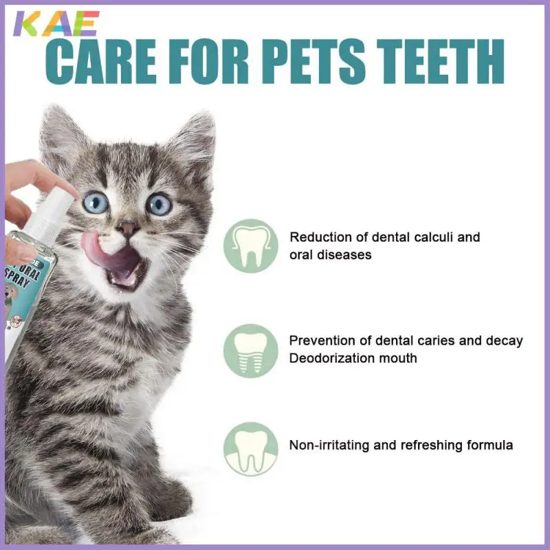 

30/60ml Cats Dogs Anti Portable Oral Care Spray Pet Breath Freshener Bad Teeth Deodorant Treatment Odor Remove Hot TSLM1