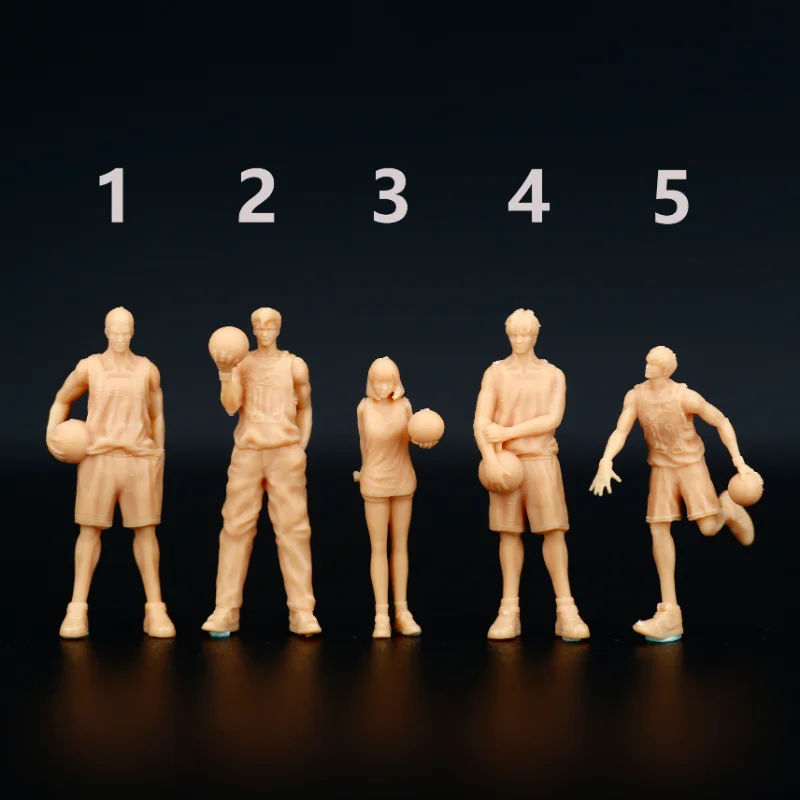

1:64 Scale Resin Diecast Figure Model Japanese Anime Basketball Players Miniature Creative Sand Table Puppet Toys Free Shipping