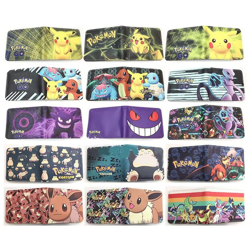 31 Colors  Pokemon Anime Cartoon Coin Bag Pikachu Boy & Girl Wallet Snorlax Charmander Cute Small Purse Bag Toy Handbag Gift