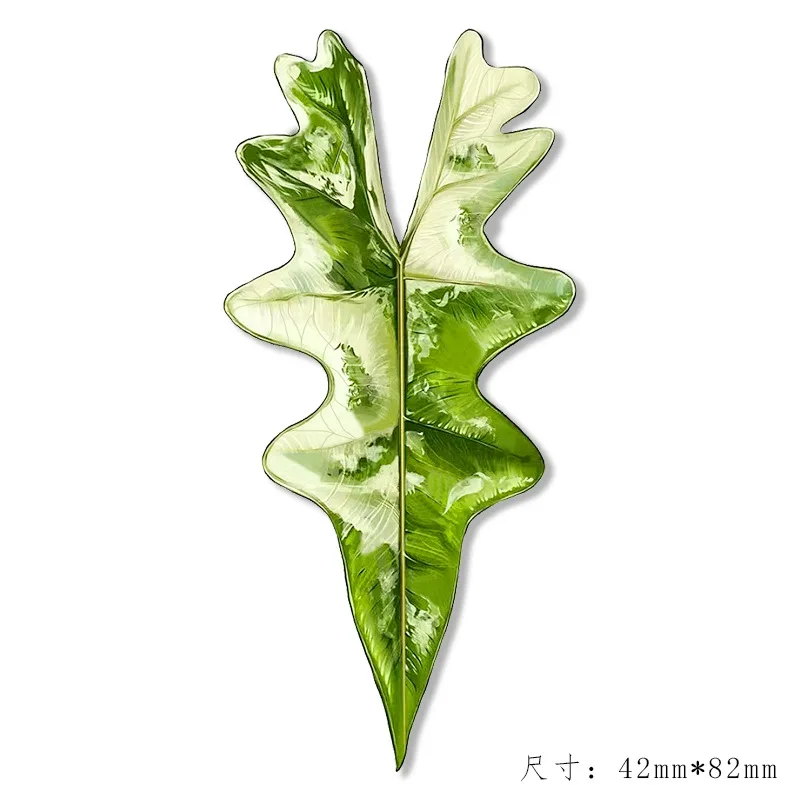 

Магнитная наклейка на холодильник с имитацией растения, гриба, креативный подарок, имитация листа, плоская наклейка на холодильник, украшение дома