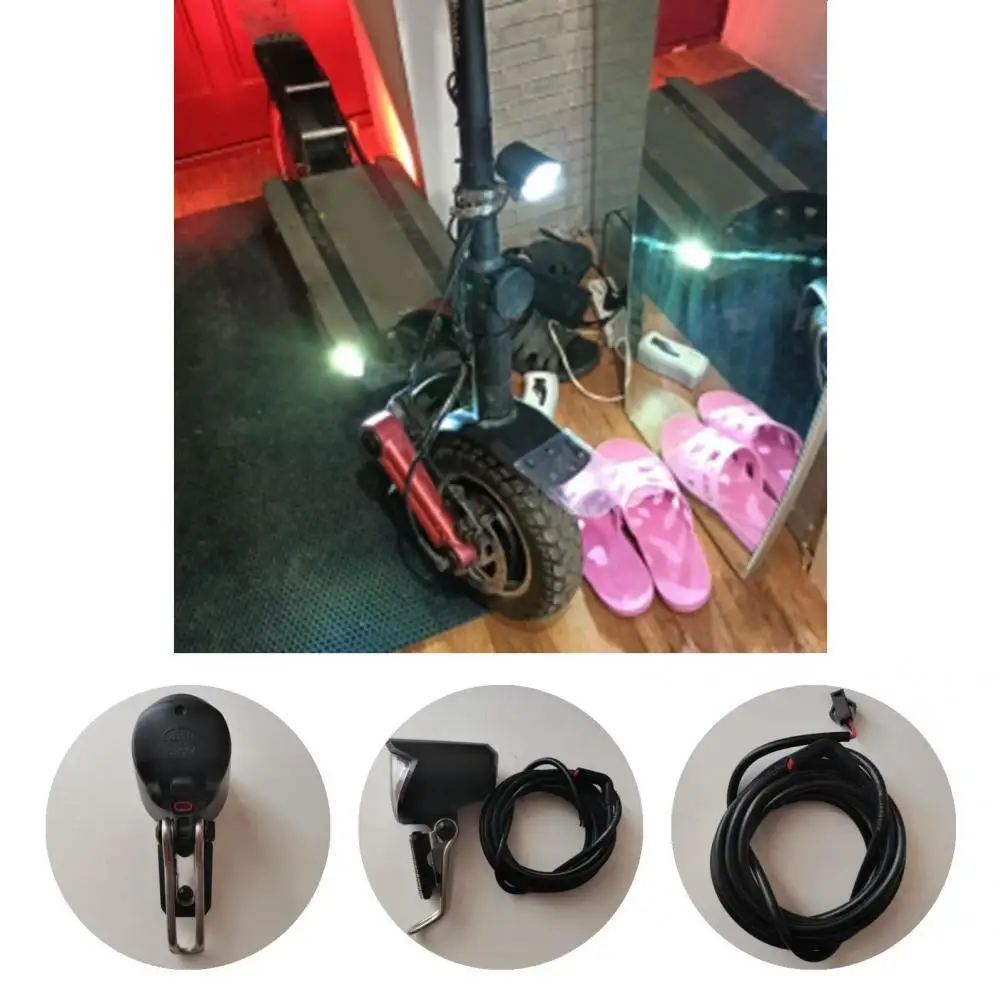 

Lightweight Modern Strong Light LED Bicycle Flashlight Long Service Life Cycling Headlight Compact for Refit