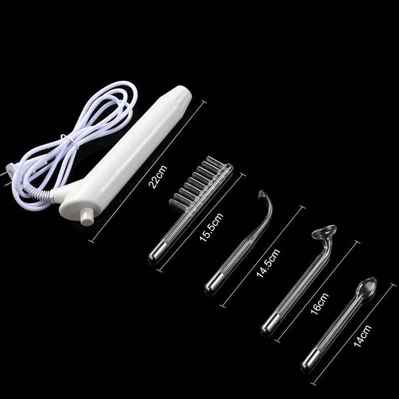 

4 in1 High Frequency Facial Machine Electrotherapy Wand Glass Tube Spot Acne Remover Beauty Tool Skin Tightening Device