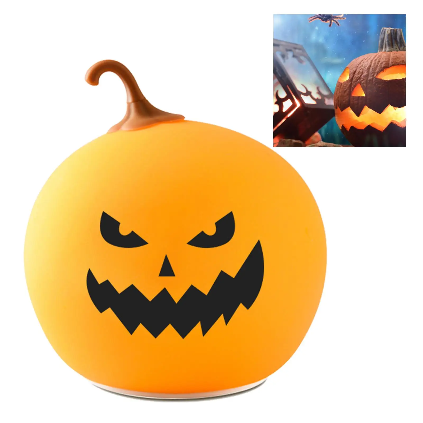 

Pumpkin Night Light Lamp Touch Lamp for Kids Toddler Bedroom Room Decor