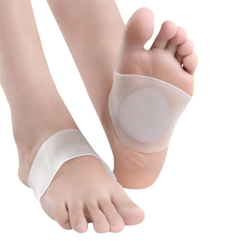 

1 Pair Arch Support Sleeves Plantar Fasciitis Silicone Heel Spurs Foot Care Flat Feet Socks Cushions Pads Orthotic Insoles