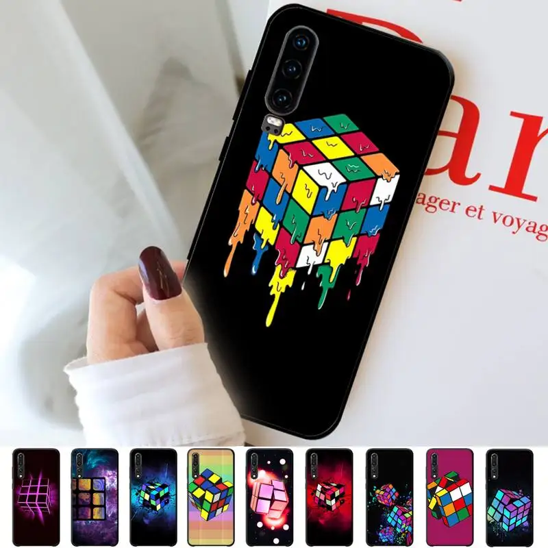 

Rubik's cube Phone Case for Huawei P30 40 20 10 8 9 lite pro plus Psmart2019