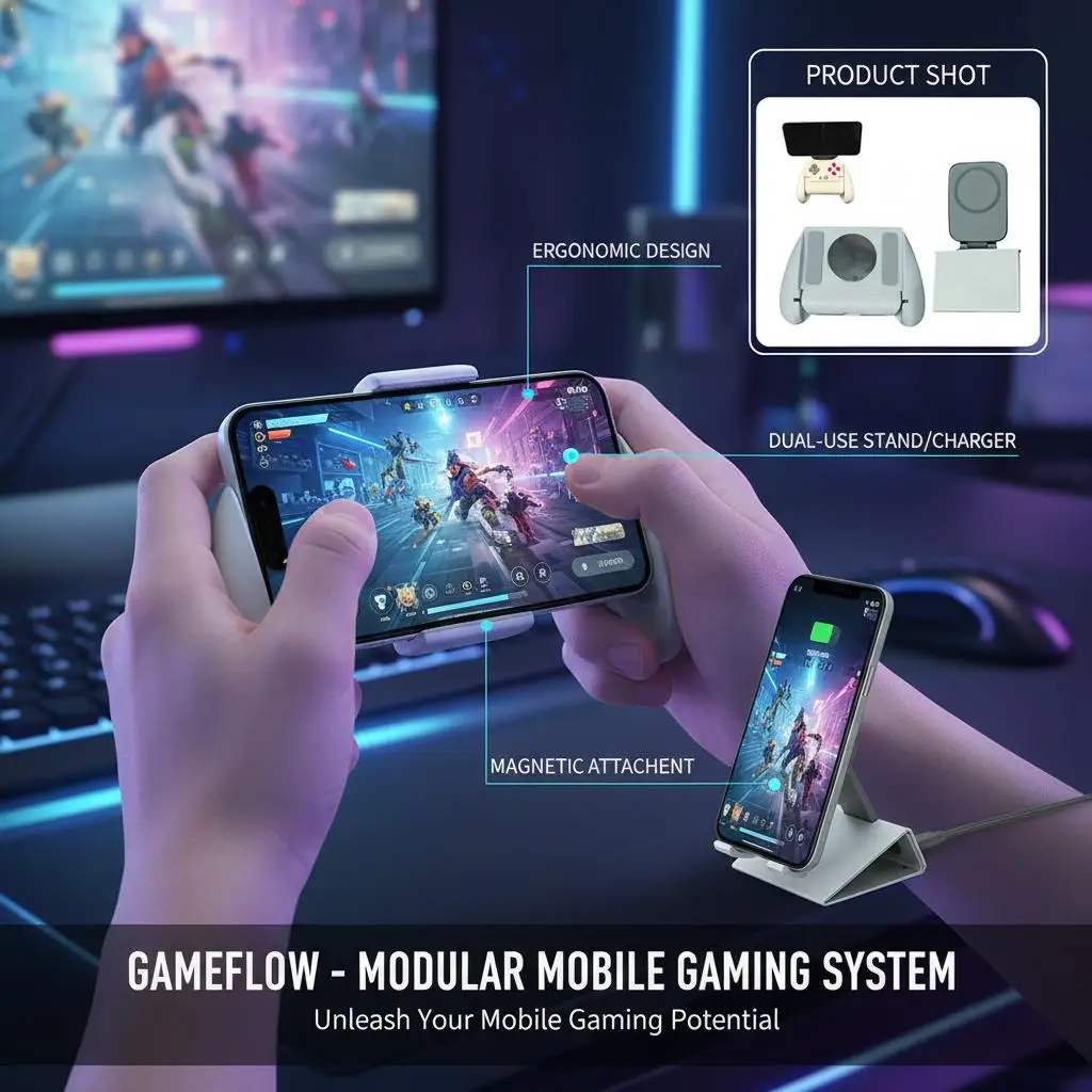 Фото Держатель-подставка Grip+Phone Stand B для Gaishi Chicken Tower - портативная подставка для мобильных телефонов №1