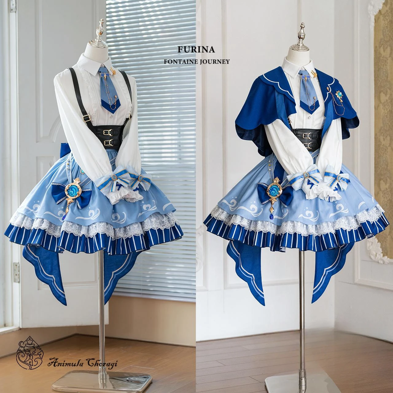 Женский костюм для косплея по игре Genshin Impact Furina Doujin