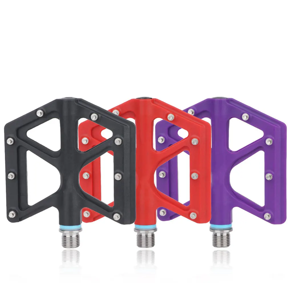 

Велосипедные педали, универсальный аксессуар для езды на велосипеде на открытом воздухе, Нескользящие, черные,