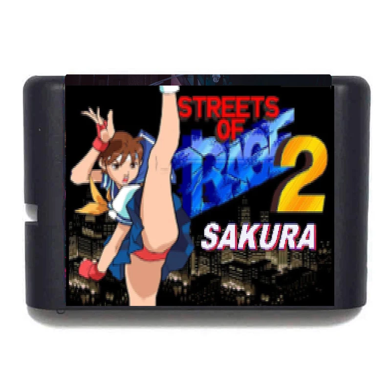

MD Streets of Rage 2 SF Alpha SAKURA 16 Bit Game Card For Mega Drive Genesis