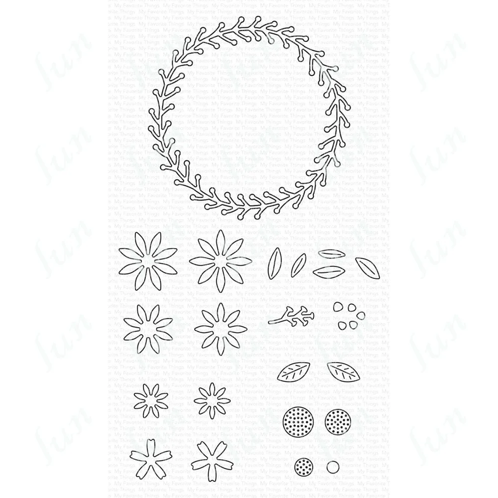 

Metal Cutting Dies 2022 New Sunflower Wreath Diy Embossing Template Scrapbook Photo Album Paper Card Craft Decoration Handmade